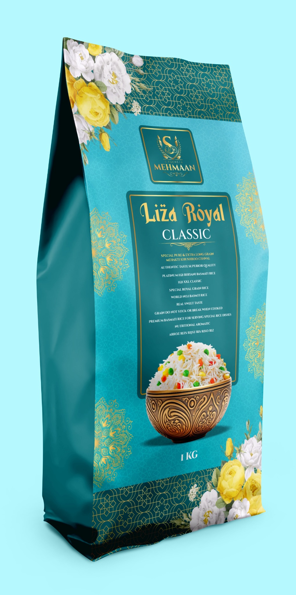 Mehmaan Liza Royal Classic Basmati Rice pack
